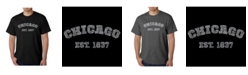 LA Pop Art Men's Word Art T-Shirt - Chicago 1837